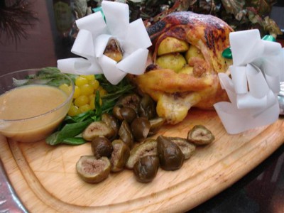 Pavo o Chompipollo bañado en Vinagreta de Arrayán